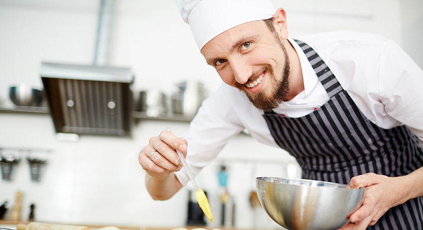 Happy chef making thc edibles. where to buy edibles in scarborough.